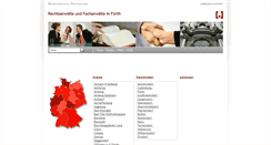Desktop Screenshot of anwalt-fuerth.info